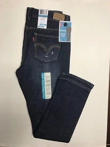 - Levi's Jeans Girl's Skinny Fit Destroyed Blue Size 12.5 Plus - Picture 1 of 5