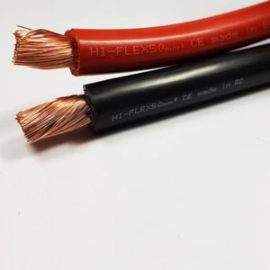 50mm2 345 A Amps Flexible PVC Battery Welding Cable Black Red 1 - 100M M Lengths - Picture 1 of 5