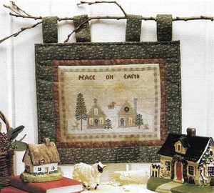 **PEACE ON EARTH BANNER TO STITCH-PATTERN ONLY**CROSS STITCH PATTERN** - Picture 1 of 1