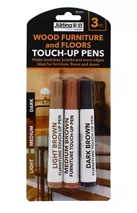 Touch up Marker Pen for Wood Floor Furniture Repair Light Medium and Dark Brown - Picture 1 of 3