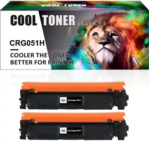 2P Compatible Replacement for Canon 051 Black Toner 2PK for ImageCLASS LBP162dw - Picture 1 of 12