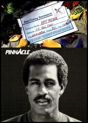 1991 Pinnacle #411 Art Monk SIDE - Image 1 of 2