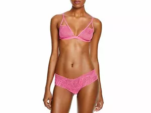 Cosabella MINOA Dragon Fruit Pink Naughtie Soft Bra M & Low Rider Hotpant S/M - Picture 1 of 12