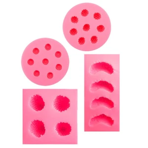 4 Pcs Obstkuchenform Obstgussformen Wiederverwendbare Süße Backformen - Bild 1 von 12