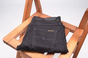 Nudie Jeans Grim Tim dry cold black denim jeans s W 33 - Picture 1 of 6