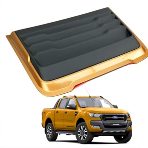 Fits Ford Ranger Wildtrak 2019 20 F-150 Scoop Hood Vent Cover Orange Matte Black - Picture 1 of 9