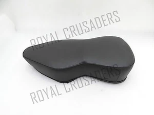 Nuovo Jawa Completo In Pelle Nera Doppio Sedile - Picture 1 of 6