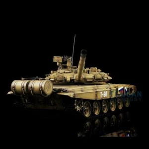 Henglong Plastic Russia T90 RC Tank 7.0 1/16 Yellow 3938 360° Turret IR Red Eye - Picture 1 of 8
