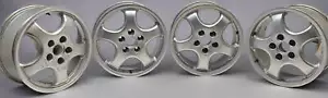 USED CUP 1 STYLE STAGGERED WHEELS FOR PORSCHE R:17X9 ET47 F: 17X7.5 ET52 MADE IN - Picture 1 of 24