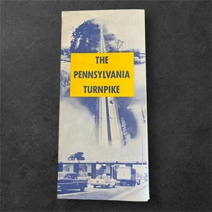 Vintage 1959er 60er Pennsylvania Turnpike Prospekt Karte Reise Ephemera - Bild 1 von 4