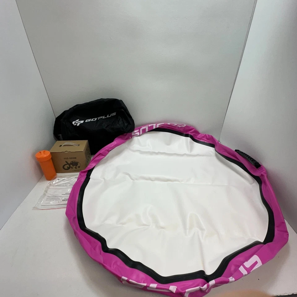 Надувной гимнастический коврик Goplus 3,3 фута толщиной 8 дюймов с электрическим насосом - Изображение 1 из 3