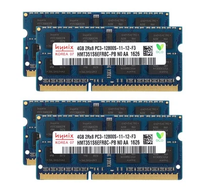 2pcs For Hynix 4GB 2RX8 DDR3 1600MHz PC3-12800S 204PIN SODIMM Laptop Memory RAM - Image 1 of 4