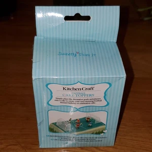 Juego de adorno de pasteles de fútbol decoraciones decoración de pasteles de cumpleaños artesanía de cocina - Imagen 1 de 9