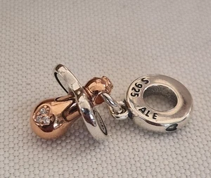 Ciondolo Charm Ciuccio  Per Bracciale E Collana Bimbo Neonato Nascita - Foto 1 di 4