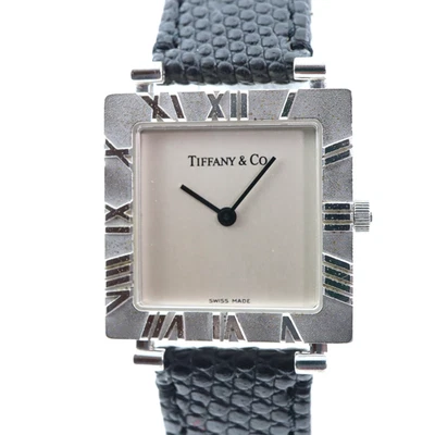 Vintage Tiffany & Co. Atlas 24mm Ladies Quartz Watch Sterling Silver 925 L3640 - Image 1 of 4