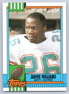 1990 Topps Jarvis Williams #326b Miami Dolphins - Image 1 of 2