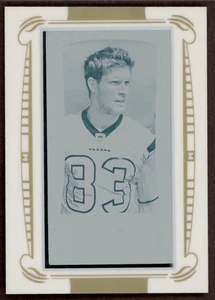 2009 Topps Football Mayo Kevin Walter Mini Printing Plates Cyan 1/1 #151 - Picture 1 of 10