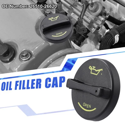 Fuel Tank Cap Gas Oil Filler Plug Cover No.26510-26620 for Hyundai Tiburon Black - image 1 of 4