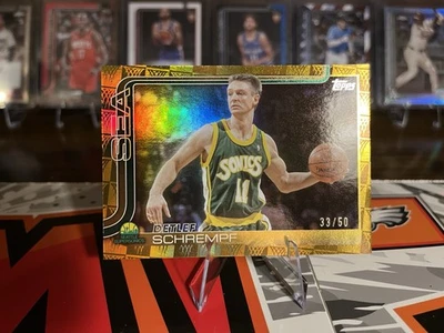 2025-26 Topps NBA Basketball Detlef Schrempf 33/50 Gold Parallel #270 - Image 1 of 2