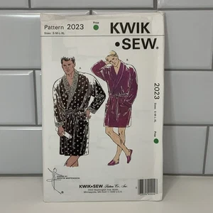 Kwik Sew 2023Men's Wrap Robe Pockets UNCUT Size S M L XL - Picture 1 of 2