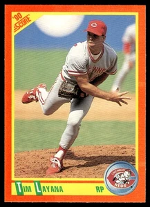 1990 Score Rookie & Traded Tim Layana Rookie Cincinnati Reds #107T - Picture 1 of 2