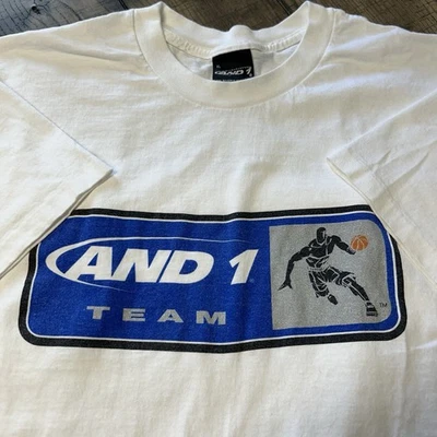 Camiseta De Colección And1 Team Baloncesto Streetball Logo Blanco Gráfico Para Hombre Grande Foto 1 de 4