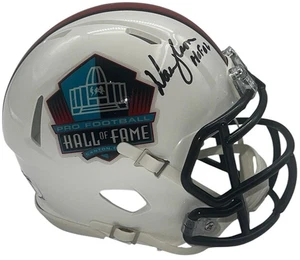 Warren Moon Signed Hall of Fame Speed Mini Helmet JSA HOF Inscription - Picture 1 of 3