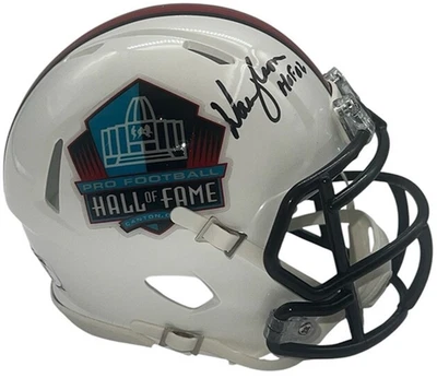 Warren Moon Signed Hall of Fame Speed Mini Helmet JSA HOF Inscription - Image 1 of 3