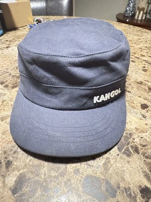 KANGOL Algodón Azul Marino Sarga Gorra Ejército Talla L/XL Flexfit Foto 1 de 4