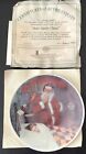 Norman Rockwell Limited-Edition Plate 1986 Deer Santy Clause Box, COA, Stand MNT