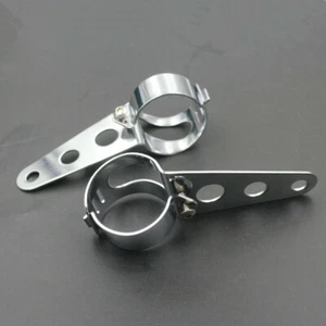 Universal 39mm-51mm Fork Tube Motorcycle Headlight Bracket Mount Clamp Touring - Picture 1 of 6