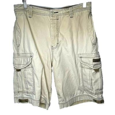Pantalones Cortos Unionbay Carga Para Hombre 32 Beige Bolsillos Frontales Planos Tiro Clásico 100% Algodón Foto 1 de 4