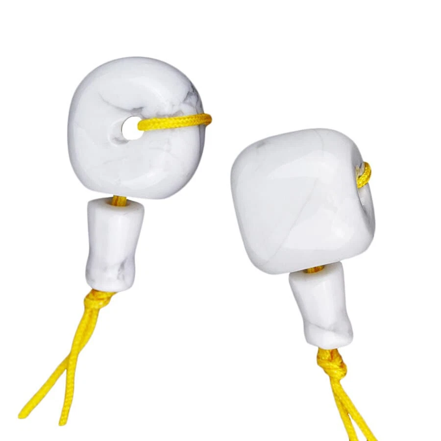 Dakota Stones White Howlite 12mm Mala Guru Bead Gemstones. (1) WHT12MAL - Image 1 of 1