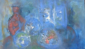 Gizou Lamothe 1969 Haitian Modernist Abstract Important Master Haiti Artist - Bild 1 von 6