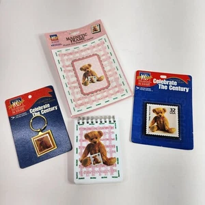 Vintage USPS 1998 100. Jahrhundert Briefmarken Sammlerstücke 4er Set neu versiegelt Teddybär  - Bild 1 von 11