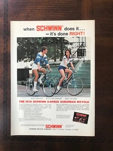 1978 vintage original print ad Schwinn 10-speed Bicycles - Picture 1 of 1