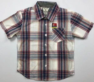 Boy's Little Youth Volcom Pre-Shrunk Plaid Button-Front Shirt Size S 4 - Picture 1 of 1