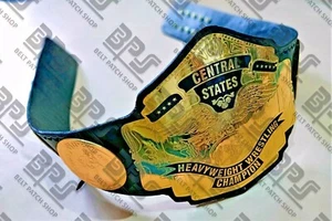 NWA Central State World Heavyweight Wrestling Championship Belt 4mm Zinc Plates - Picture 1 of 7