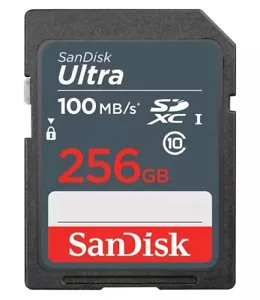 GENUINE SanDisk Ultra SD Memory Card 256 GB SDXC UHS-I, 100MB/s - Picture 1 of 2