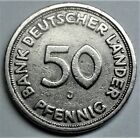 BR Niemcy 50 fenigów 1949 J Bank Deutscher Länder s-ss/ f-vf + kapsułka