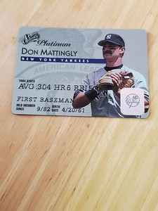 1995 Studio Platinum Series #3 Don Mattingly New York Yankees