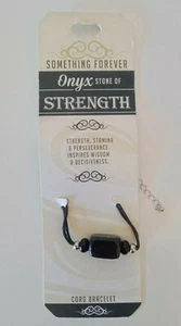Cord Bracelet Of Onyx (STRENGTH) - Bild 1 von 3