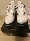 Nike Jordan 4 IV White Cement Golf Shoes Size 11 New With Box