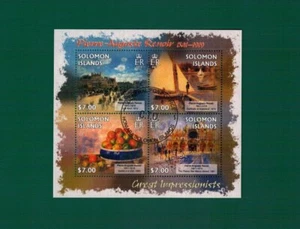 F917 SOLOMON ISLANDS arte dipinti Renoir - Foto 1 di 1