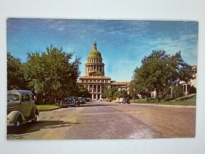 Postcard State Capitol Building Old Cars Austin Texas TX H312 - Bild 1 von 2
