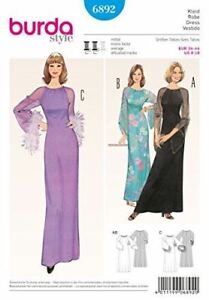 Burda Sewing Pattern 6892 Misses Vintage Dress Size 8-18 E 34-44