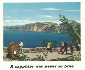Crater Lake Drive Oregon Highways 1939 Reise Urlaub Vintage Druck Anzeige - Bild 1 von 2