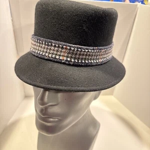 Sombrero negro de Giovannio New York con banda negra, gris, oxidada. Colorido talla única - Imagen 1 de 7