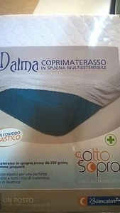 COPRIMATERASSO ELASTICIZZATO SPUGNA JERSEY BIANCALUNA - Foto 1 di 1