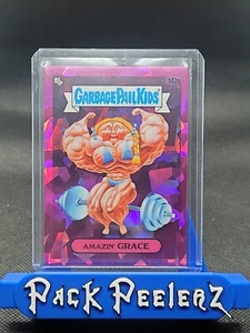 2021 Topps Garbage Pail Kids Sapphire Amazin' Grace 147a Fuchsia Refractor 03/75 - Picture 1 of 2